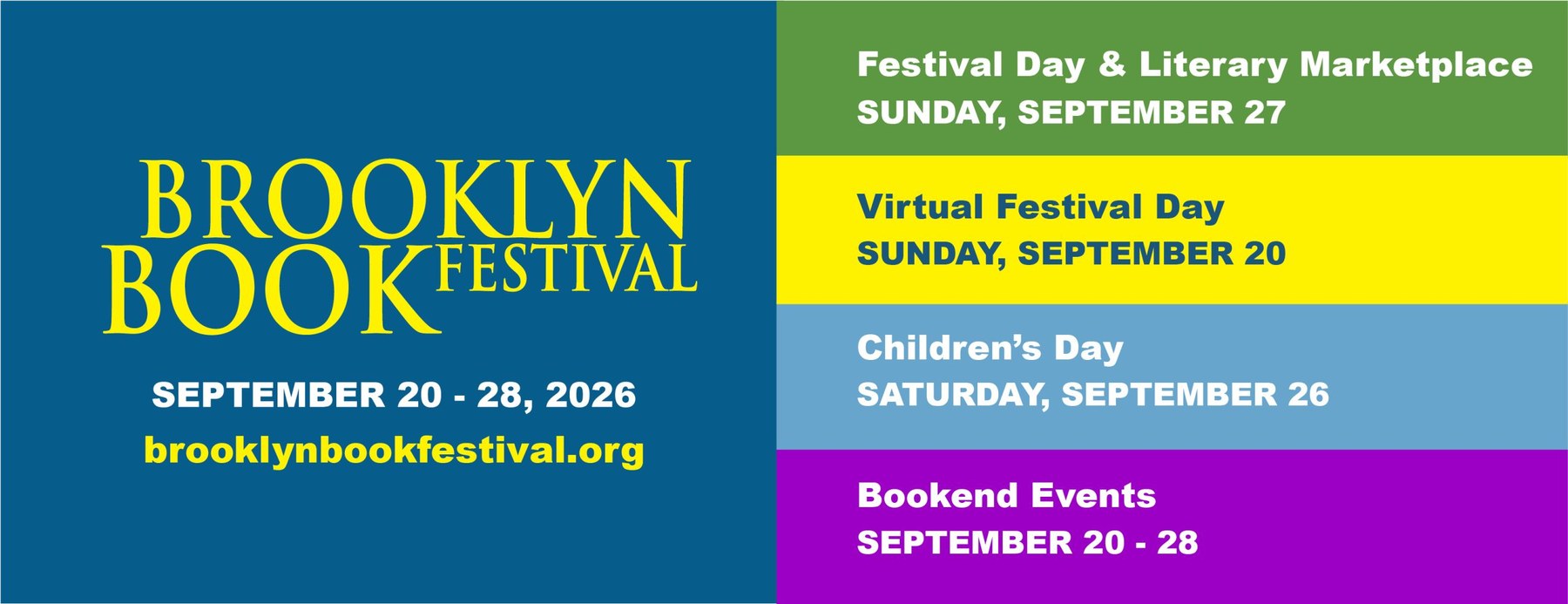 Brooklyn Book Festival: Festival Day