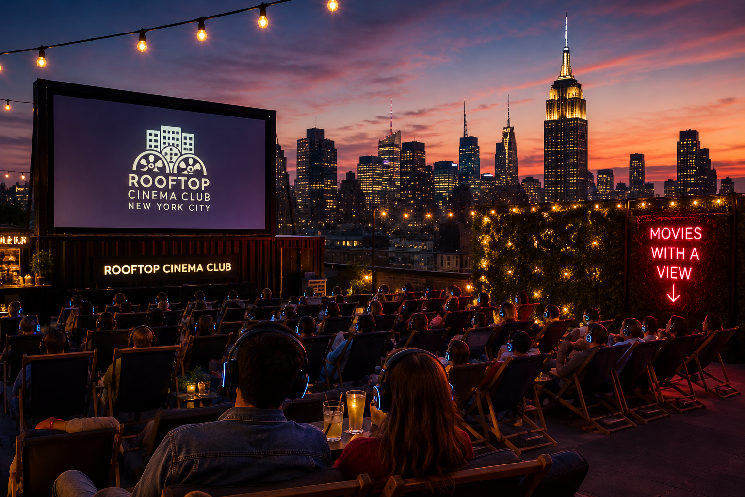 Rooftop Cinema Club NYC — Rooftops in Midtown, Manhattan