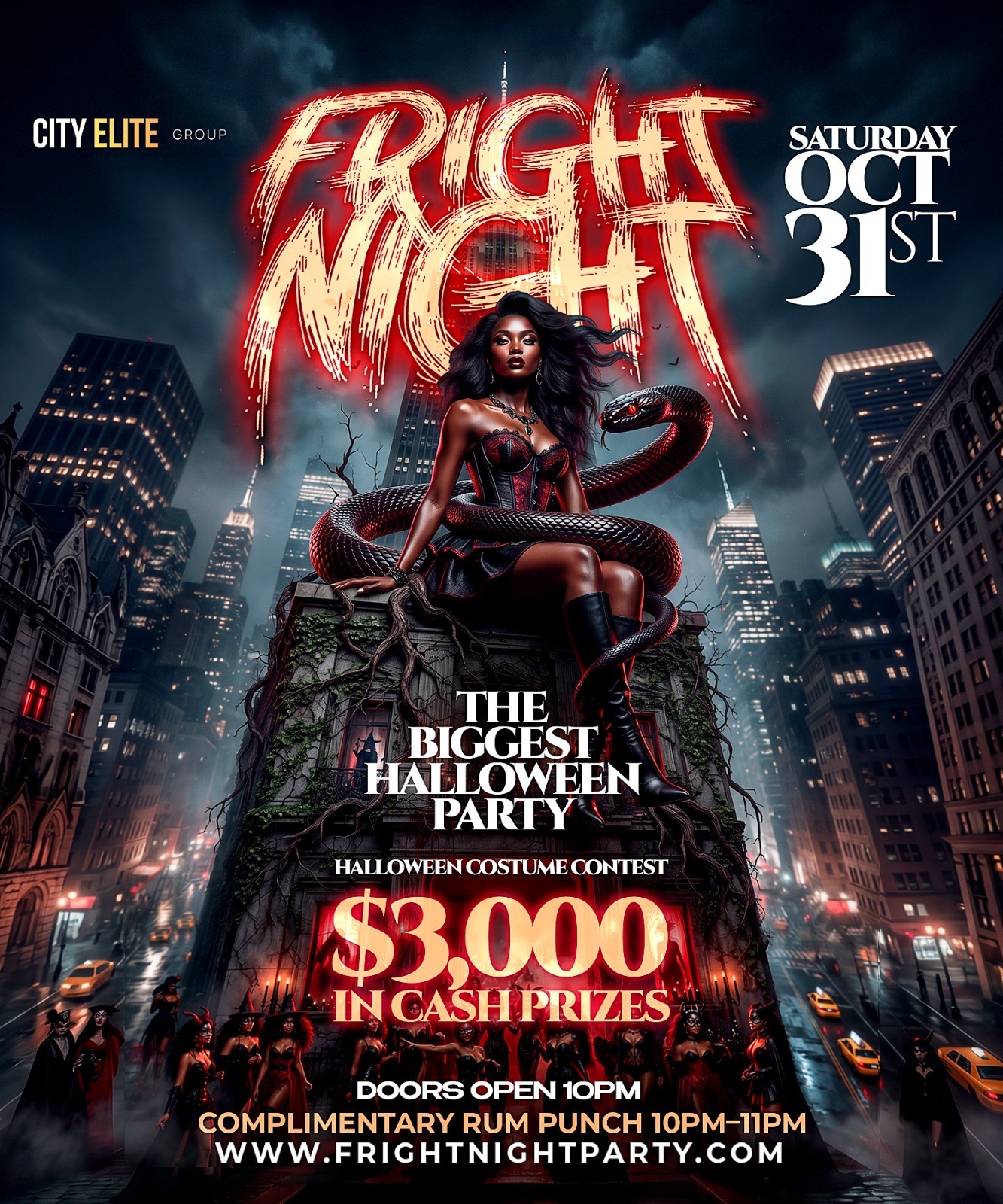 NYC Fright Night 2026 Halloween Party – $3,000  Costume Contest at BK Loft 26